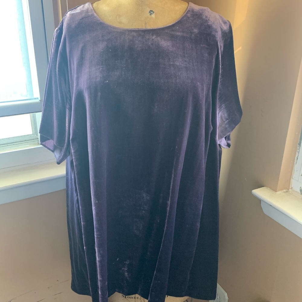 Velvet T-shirt Blouse